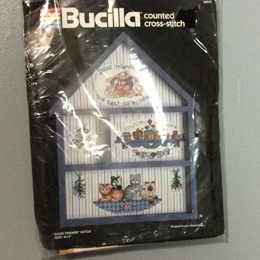Bucilla Good Friends Hutch Counted Cross Stitch NEW #40310